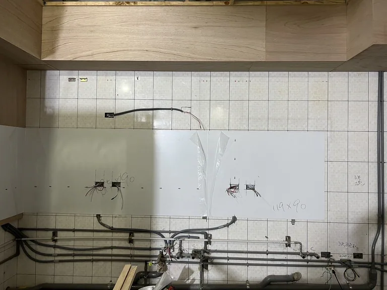 洗碗機安裝位置的給排水與電源管線準備